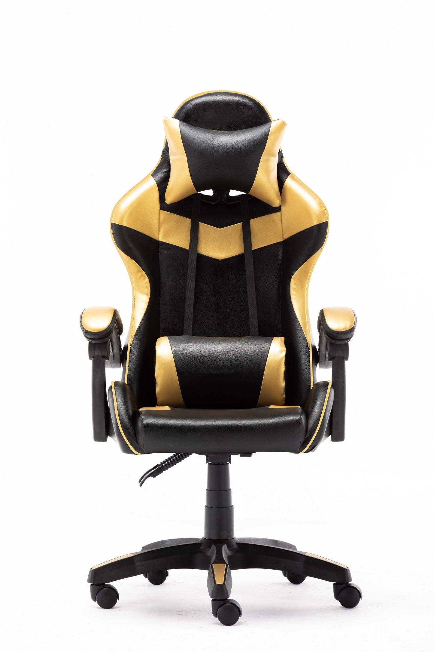 High Back Ergonomic Gaming Office Executive Racing Chair Seat - GOLD