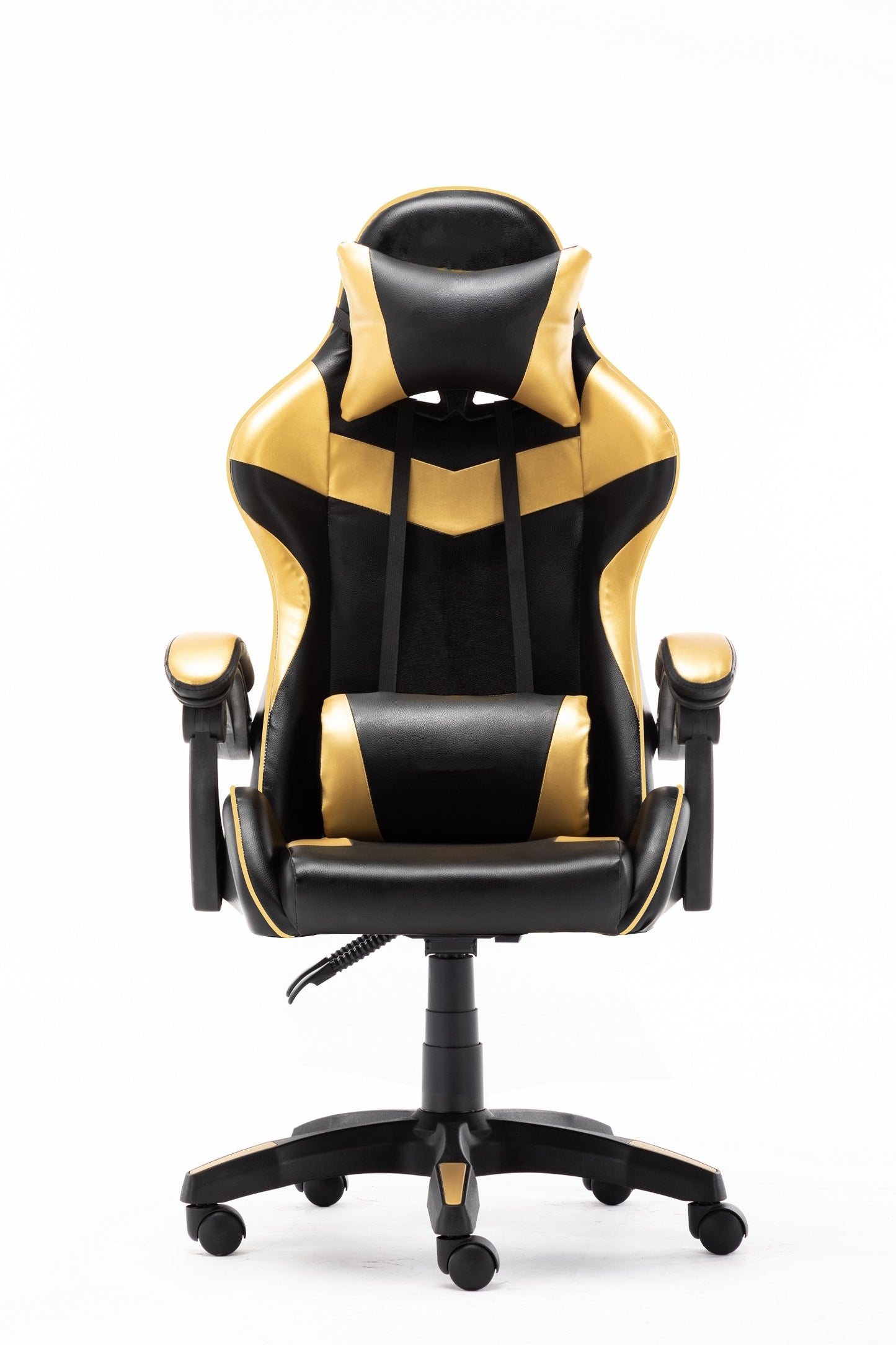 High Back Ergonomic Gaming Office Executive Racing Chair Seat - GOLD