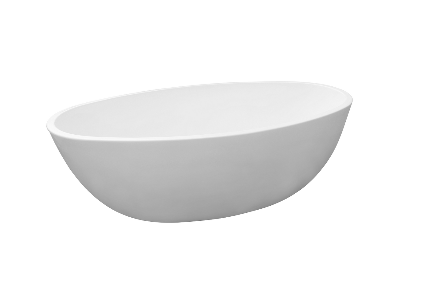 Bathroom Acrylic Free Standing Bath Tub 1750x990x580MM Freestanding Oval 8001
