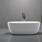 Bathroom Acrylic Free Standing Bath Tub 1500 x 890 x 580MM Freestanding Oval 8004