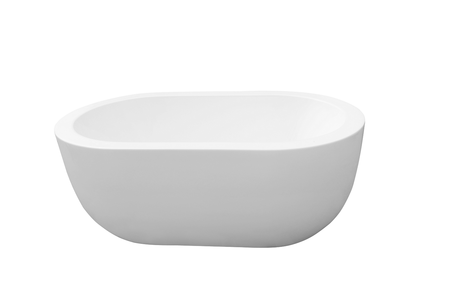 Bathroom Acrylic Free Standing Bath Tub 1500 x 890 x 580MM Freestanding Oval 8004