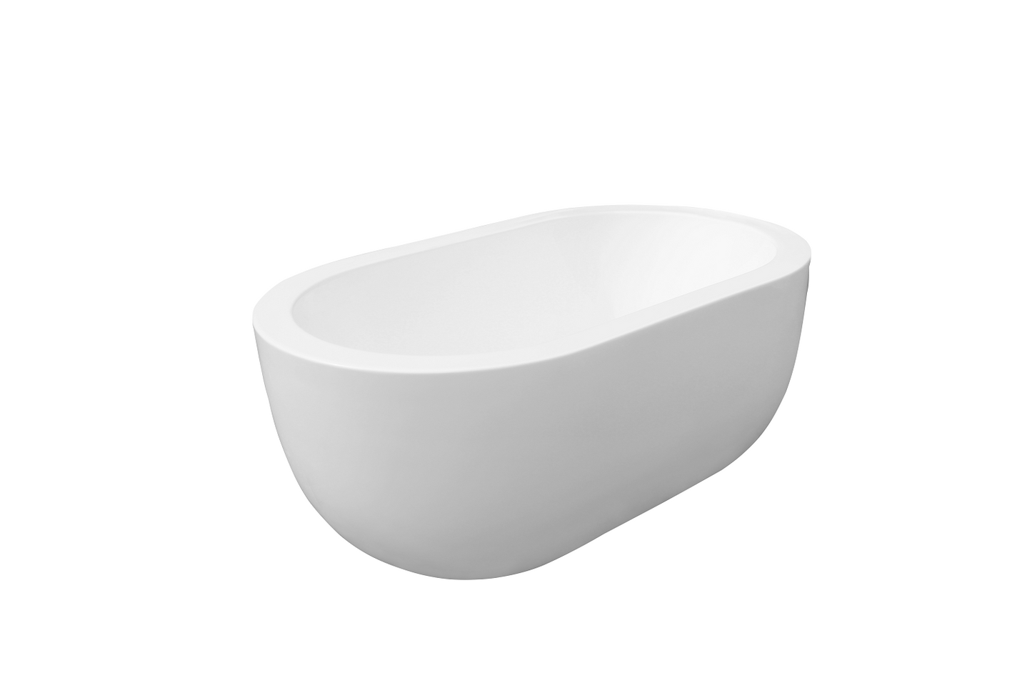 Bathroom Acrylic Free Standing Bath Tub 1500 x 890 x 580MM Freestanding Oval 8004
