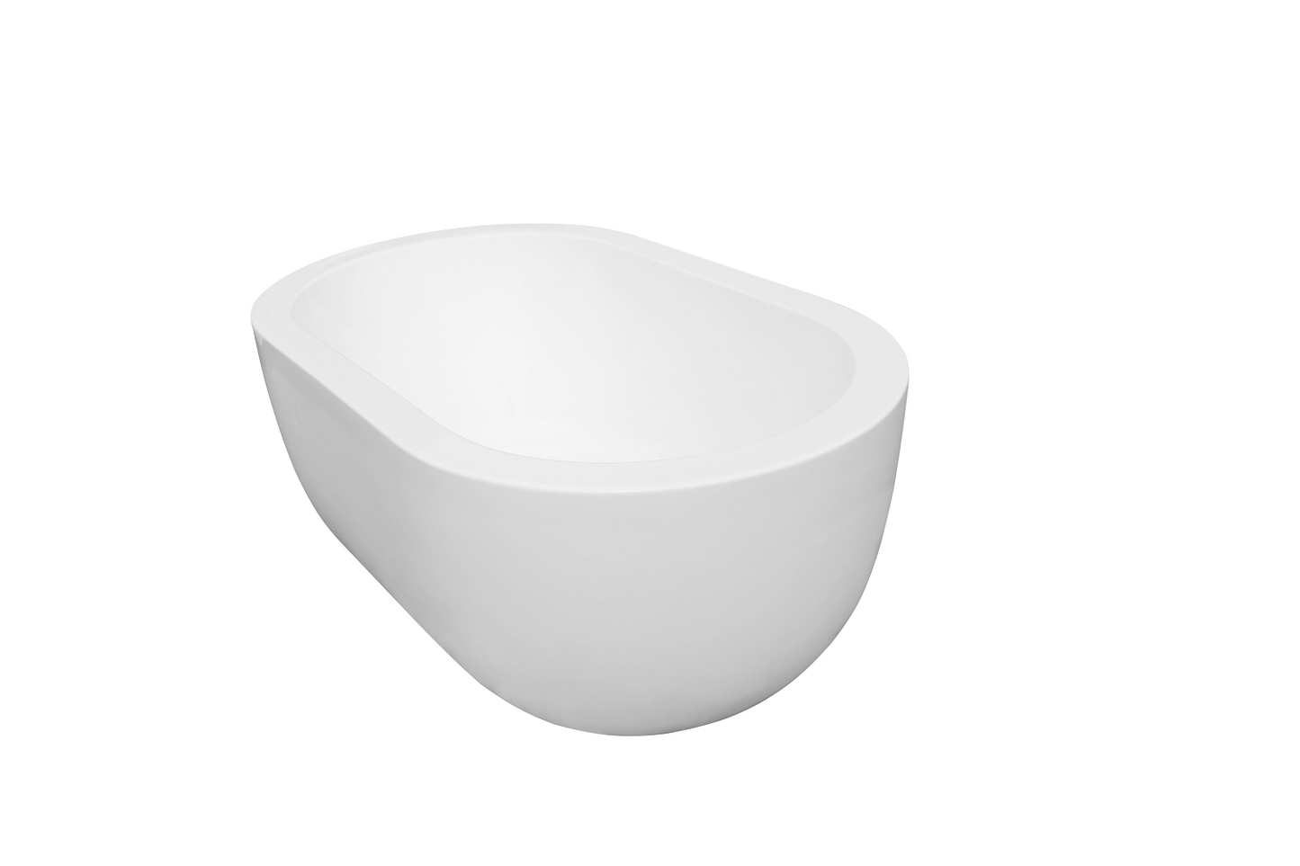 Bathroom Acrylic Free Standing Bath Tub 1500 x 890 x 580MM Freestanding Oval 8004