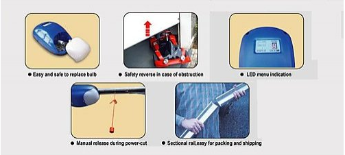 800N Max Garage Door Opener Motor System Roller Sectional Tilt