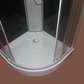 Pre-order Shower Screen Cubicle Enclosure W/T Base Bathroom 800x800x2300mm Black Chrome