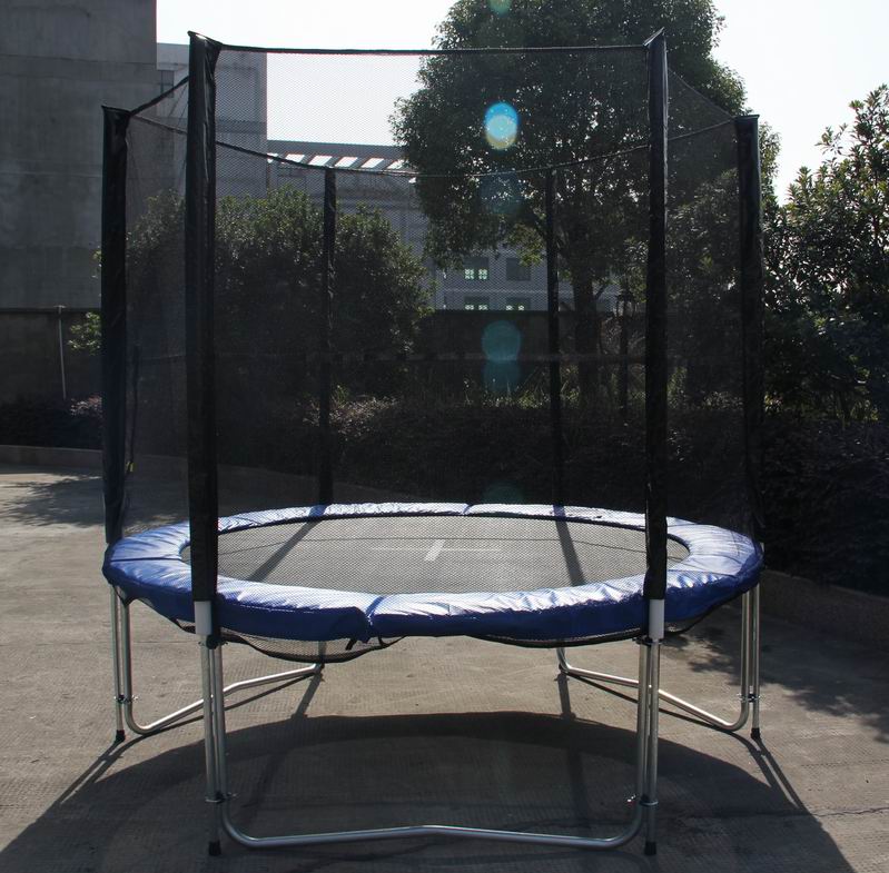 8ft Trampoline & Enclosure Set with Safety Net Ladder