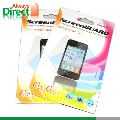2 x Anti-Scratch Front Screen protector film For iPhone 4 4G