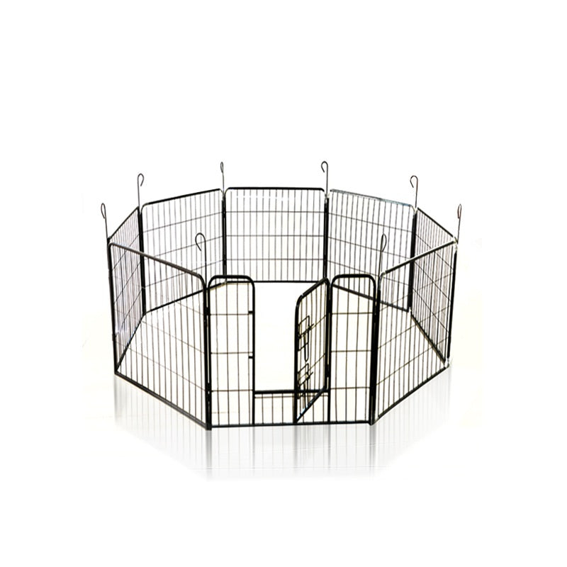 8 Panel 80x60cm Pet Playpen Portable Strong Fence Enclosure for Dog Puppy Rabbit