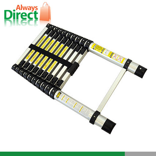 320cm Telescopic Ladder Aluminium Retractable Holds 150kg (No Packaging)