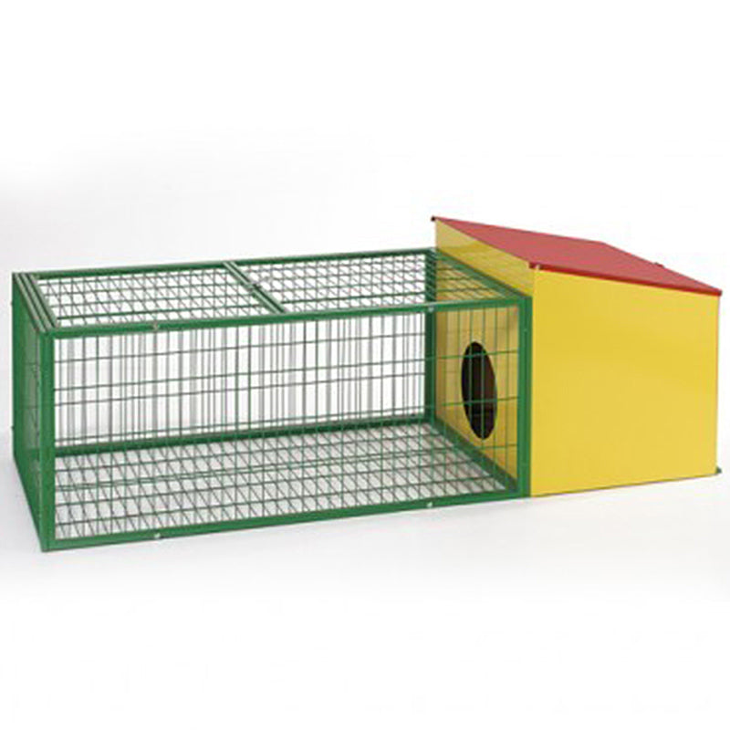 119cm Metal Rabbit Hutch Guinea Pig Ferret Hamster Cat House with Run