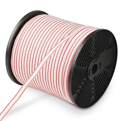 12mm x800m Roll Polytape for Electric Fence Fencing Kit Stainless Steel Wire Poly Tape