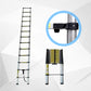 380cm Telescopic Ladder Aluminium Retractable Holds 150kg