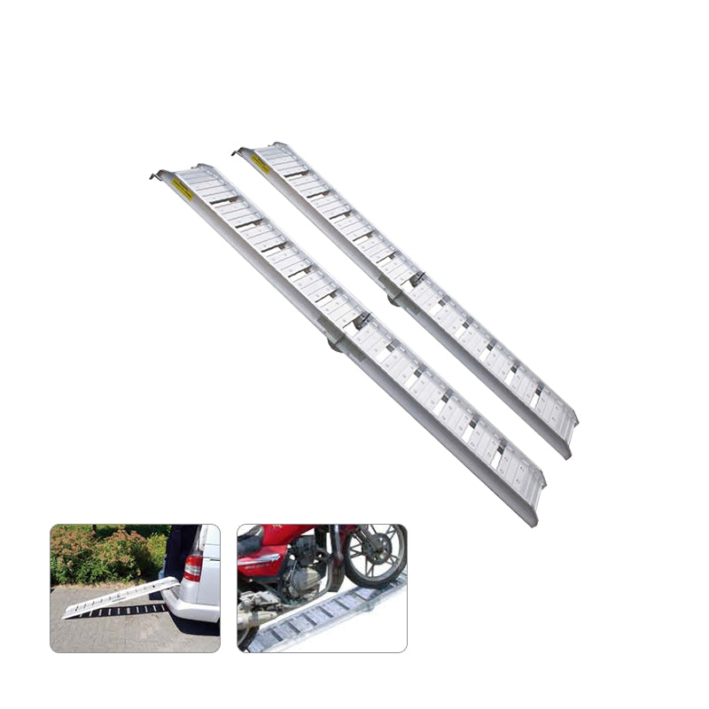 1.8M Aluminium Motorcycle Foldable Loading Ramp for QUAD ATV Motorbike Trailer