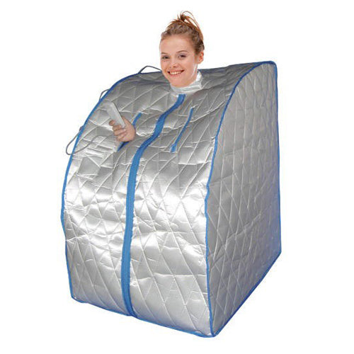 Large Portable Far Infrared Home Sauna Dry Heat with Chair 107cm Tall