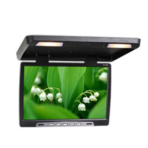 15.4 inch Flip Down Roof Monitor with Dome Light Infrared