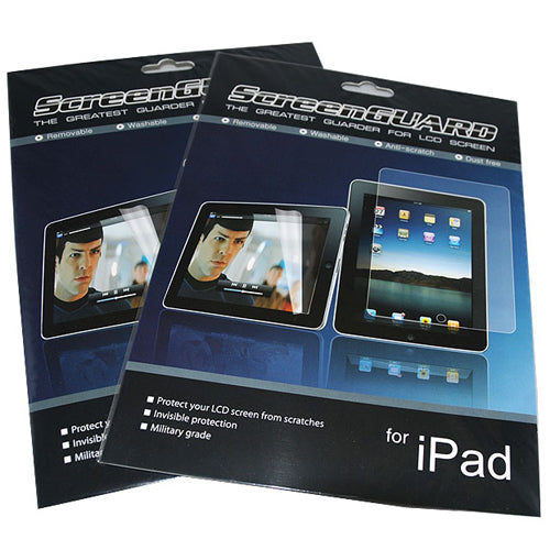 2x Clear Anti-Scatch Screen Protector With Cleaning Cloth for Apple iPad