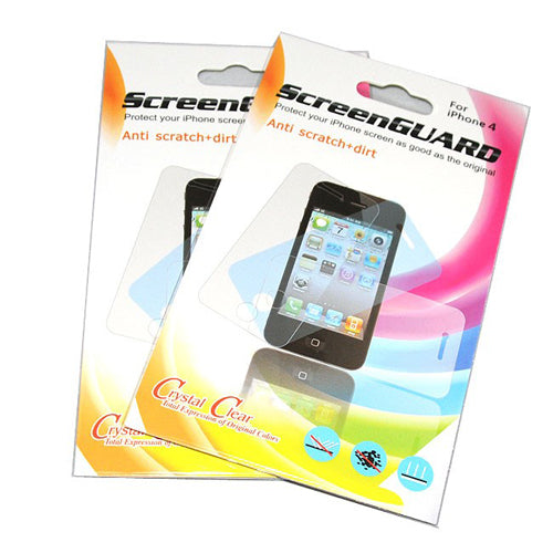 2 x Anti-Scratch Front Screen protector film For iPhone 4 4G