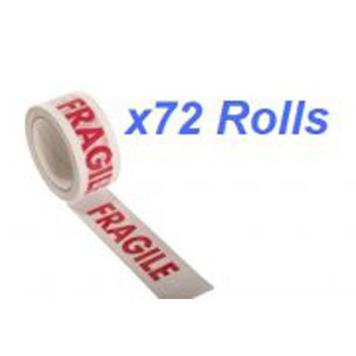 Warning Tape  Fragile  48mm x 66m 72 Rolls