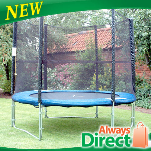 8ft Trampoline & Enclosure Set with Safety Net Ladder