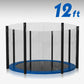 Trampoline Replacement Safety Net 12FT Netting Enclosure 8 Poles