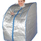 Portable Far Infrared One Person Home Sauna with Foot Heating Pad and Portable Chair