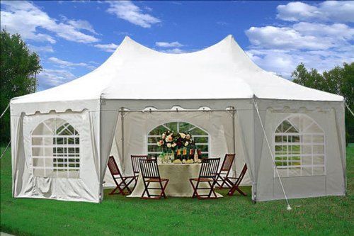 Pagoda Marquee Elegance PVC 6.8x5m Cream