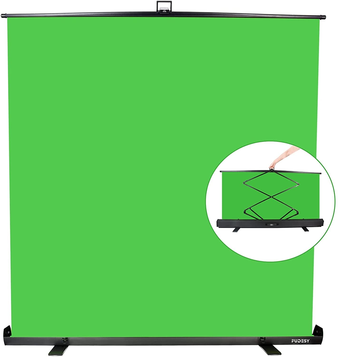 180x200cm Pull Up Auto-locking Green Screen (4:3)