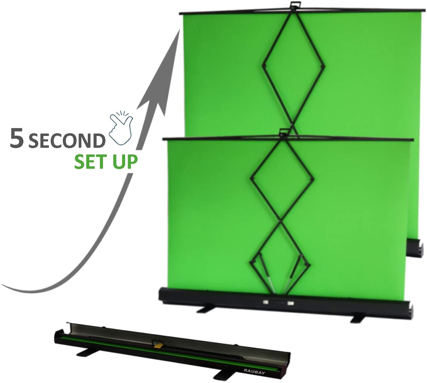 180x200cm Pull Up Auto-locking Green Screen (4:3)