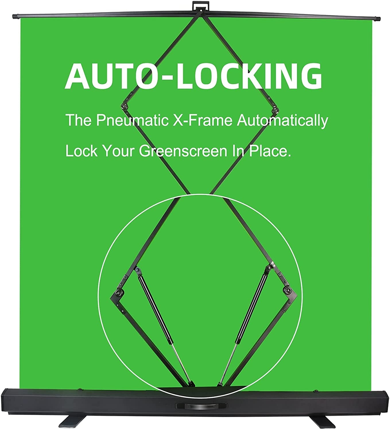 180x200cm Pull Up Auto-locking Green Screen (4:3)