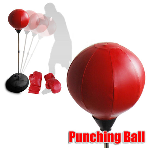 Punching Ball Set and Free Gloves - Adult Size