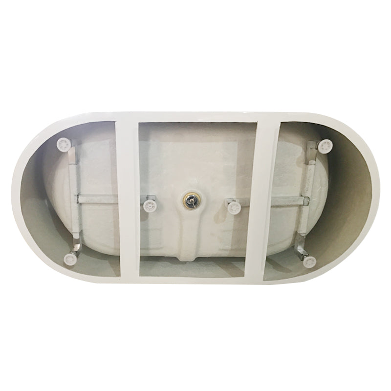 Bathroom Free Standing Bath Tub 1500x750x600 Thin Edge Freestanding (Allure-1500)