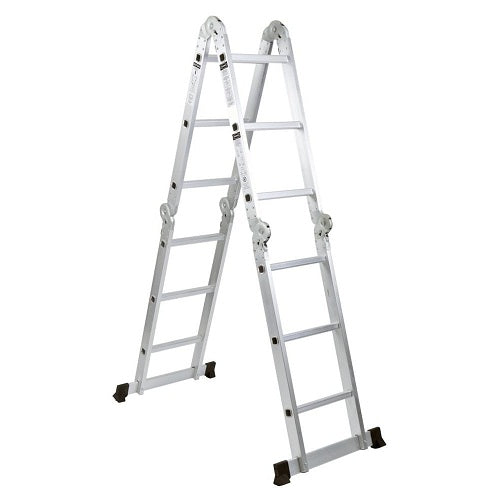 3.7M Adjustable Aluminium Extension Multi Purpose Ladder Holds 150kg