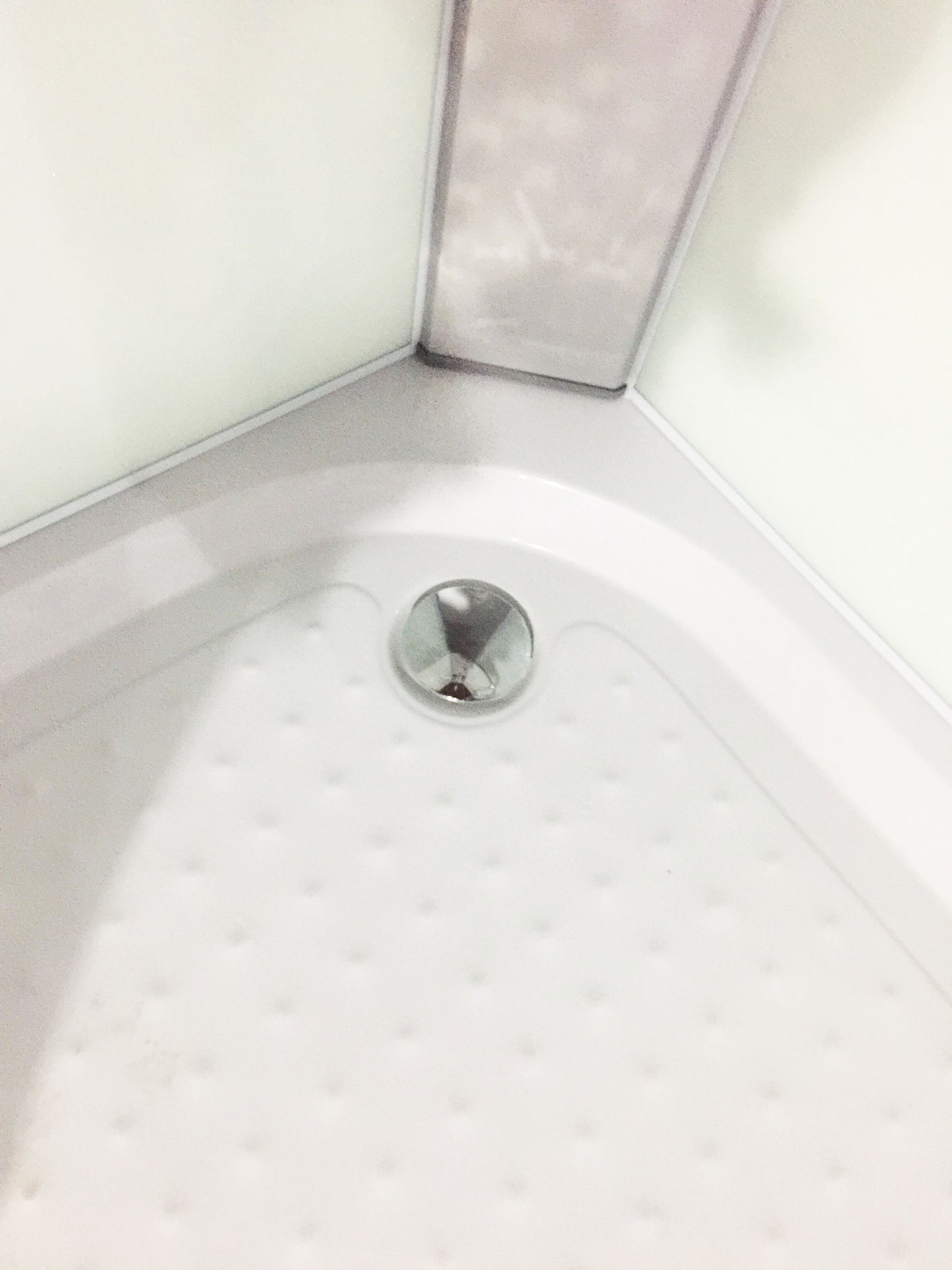 Pre-order Shower Screen Cubicle Enclosure W/T Base Bathroom 900x900x2300mm White 8226A