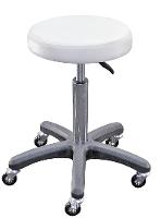 White Salon Stool Chair Hydraulic Adjustable Barber Stool Tattoo Equipment (No Box)
