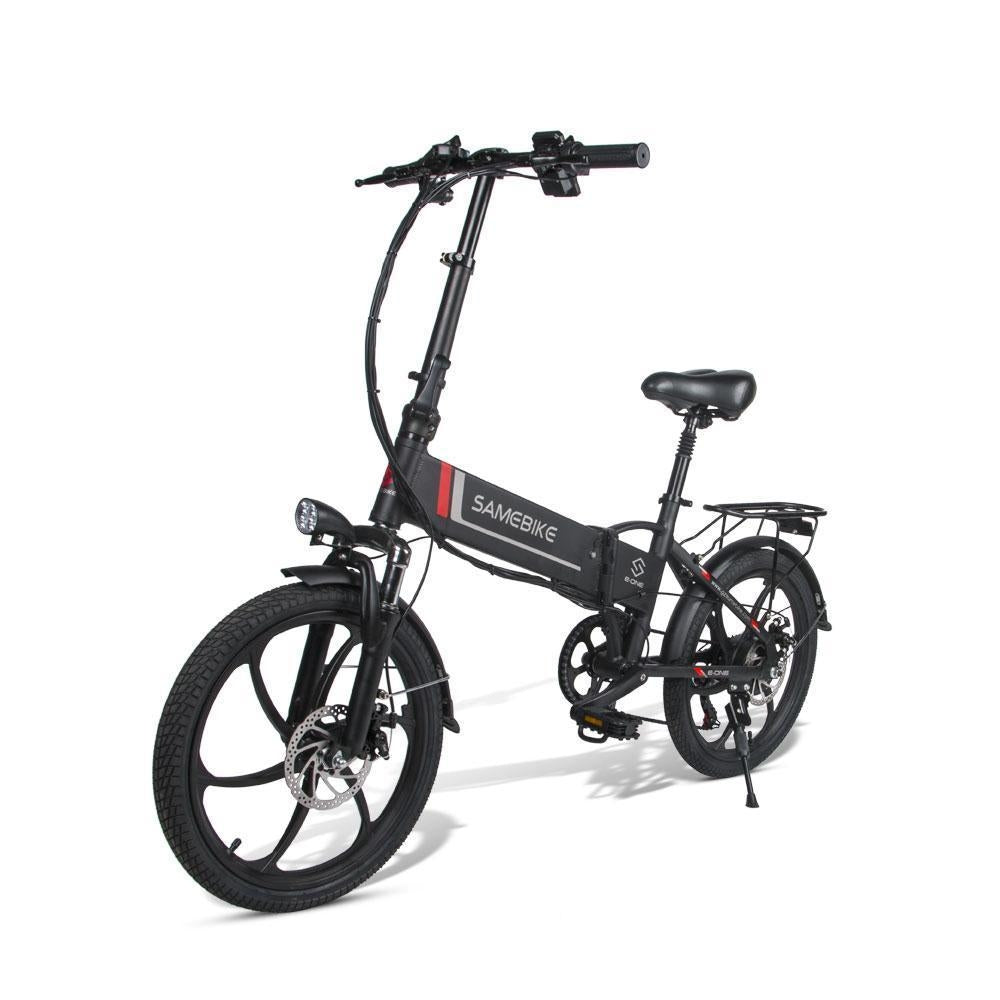 20 Inch SAMEBIKE Folding Electric Bike Bicycle Scooter E-scooter E-bike 350W Motor 10.4Ah 48V Battery Max 35 KPH Black