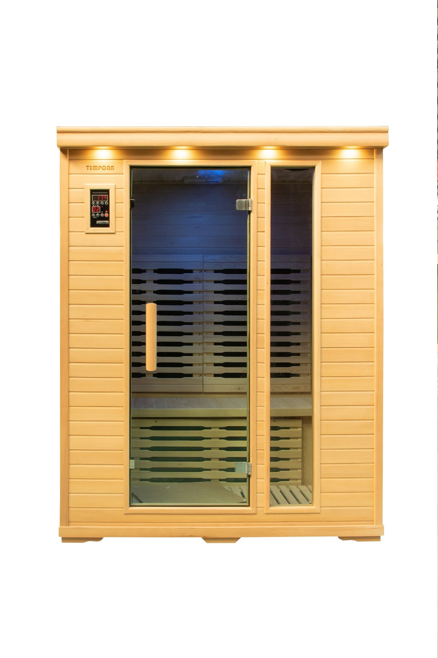 3 Person Luxury Carbon Fibre Infrared Sauna 8 Heating Panels 003B