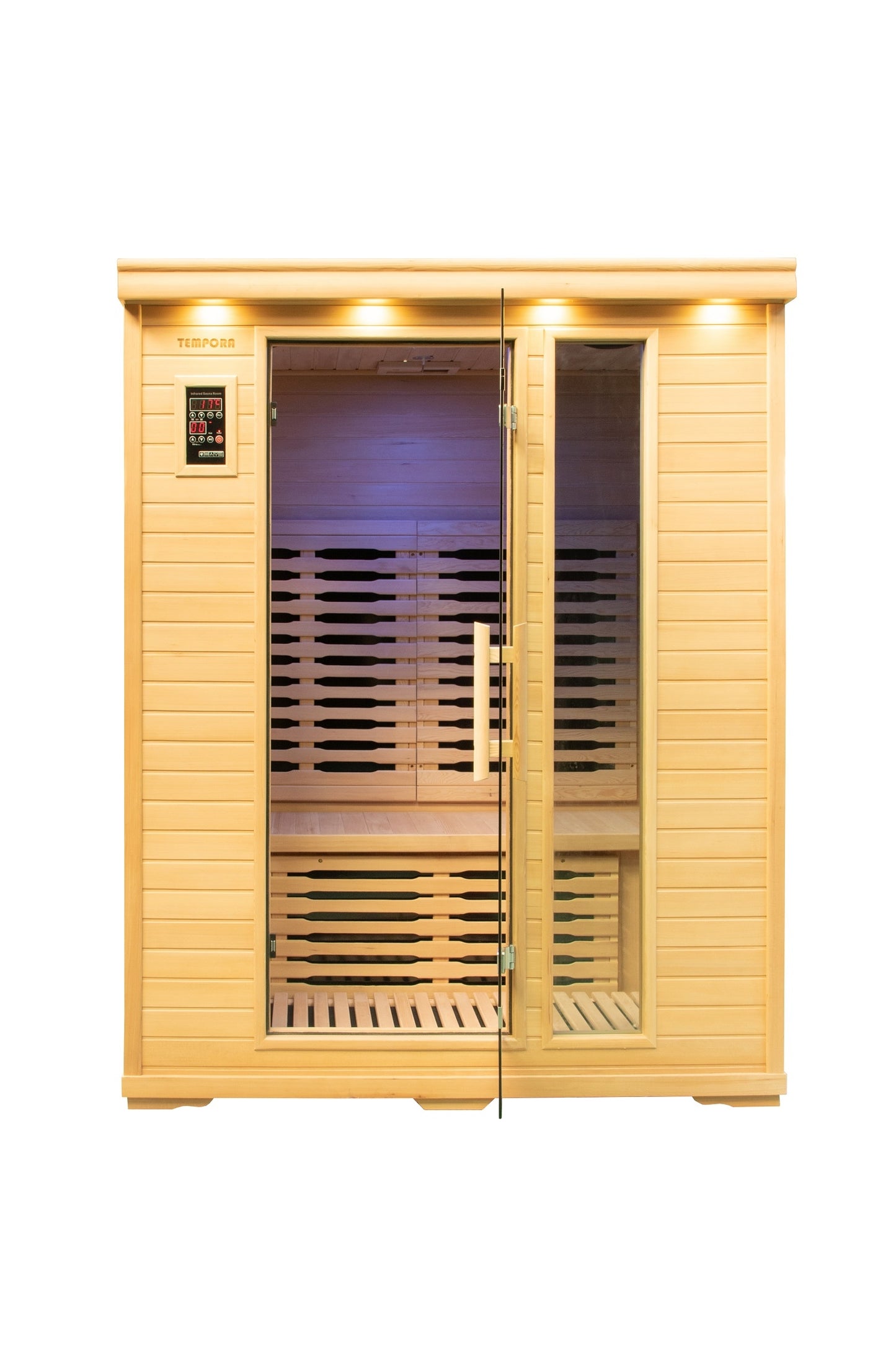 3 Person Luxury Carbon Fibre Infrared Sauna 8 Heating Panels 003B