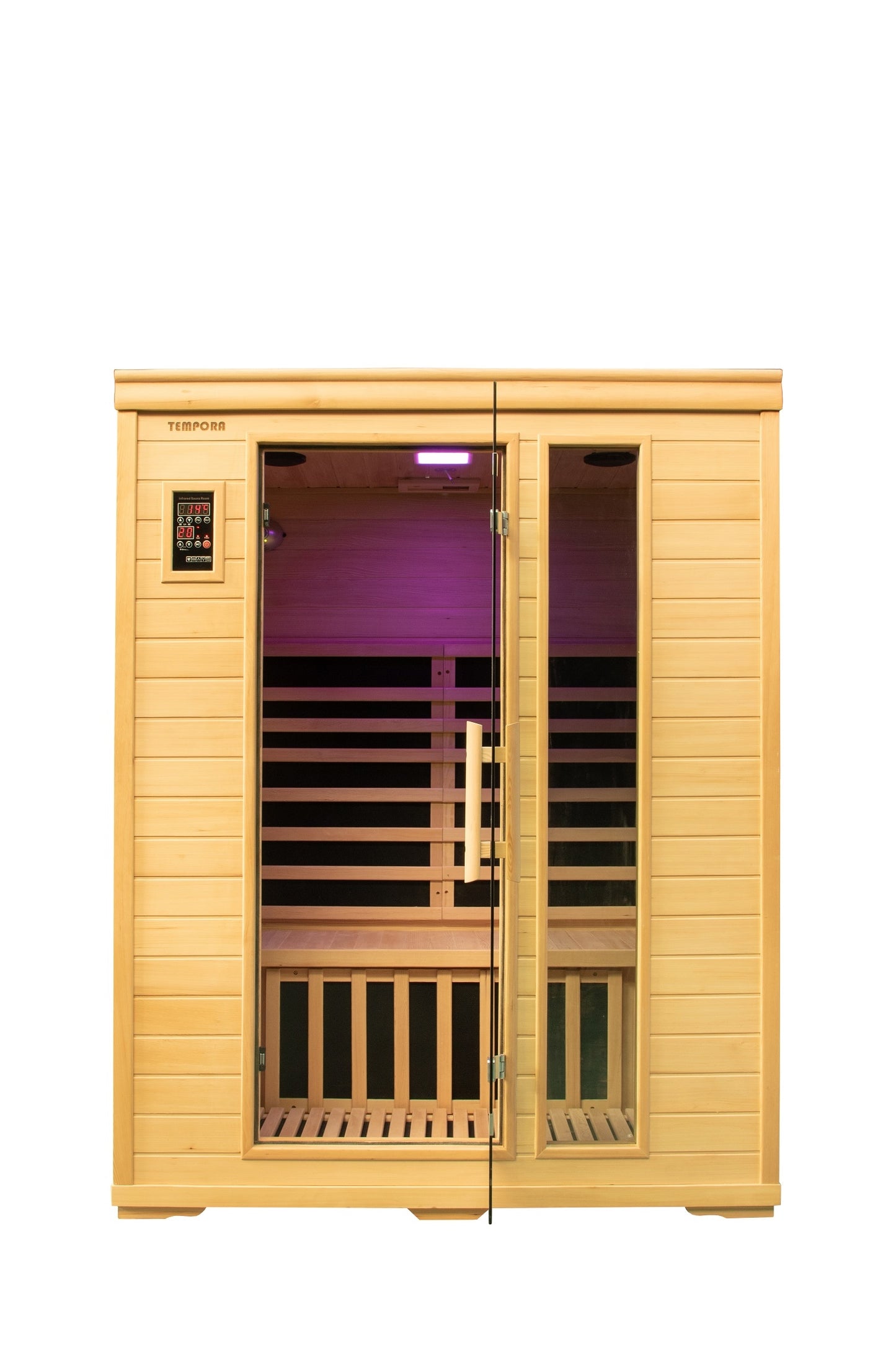 3 Person Luxury Carbon Fibre Infrared Sauna 8 Heating Panel