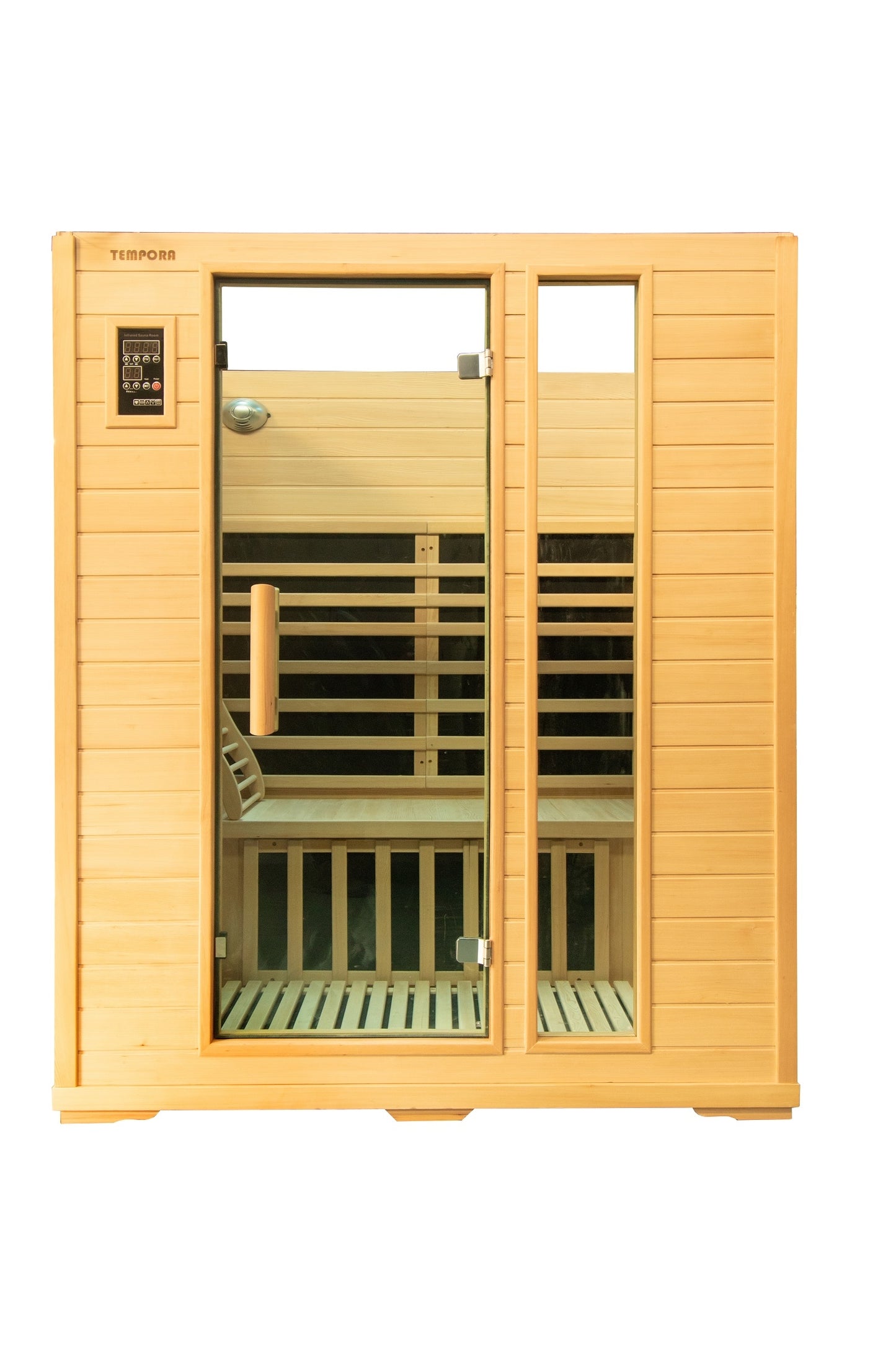 3 Person Luxury Carbon Fibre Infrared Sauna 8 Heating Panel