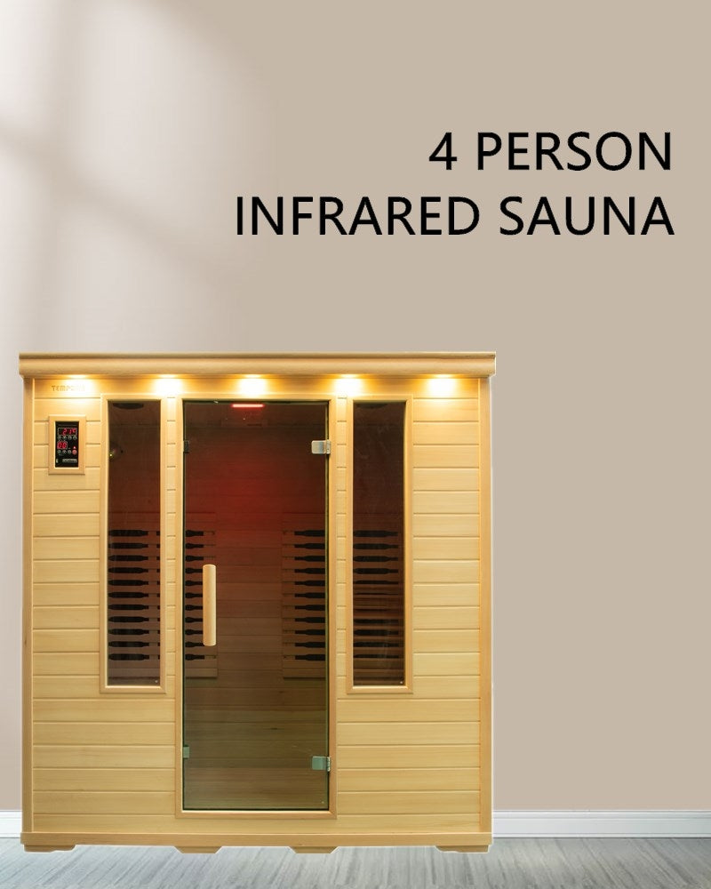 4 Person Luxury Carbon Fibre Infrared Sauna 004B