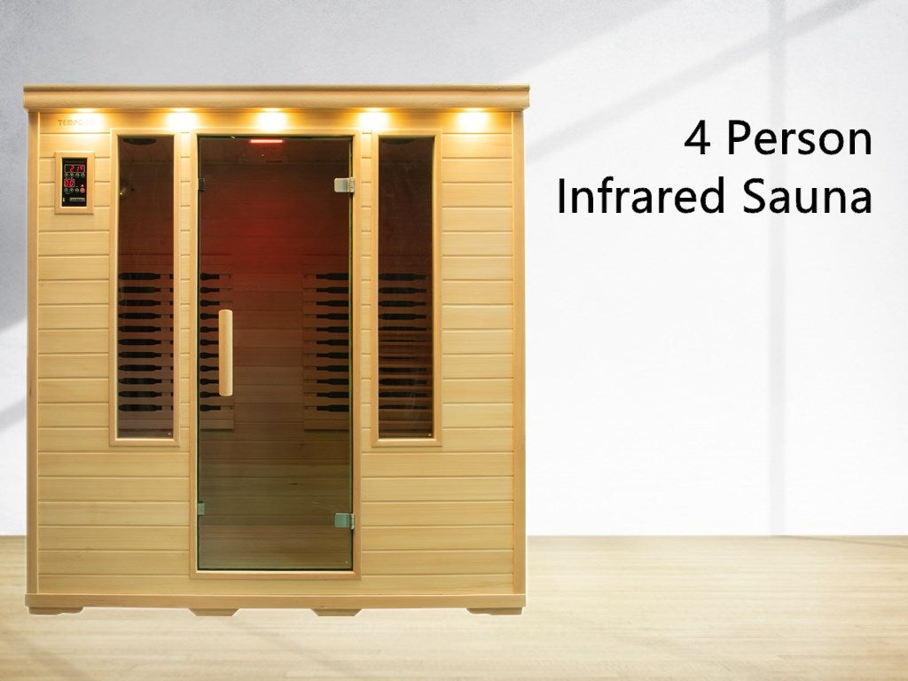 4 Person Luxury Carbon Fibre Infrared Sauna 3060W