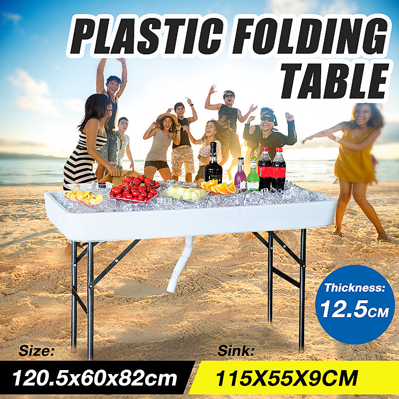 115cm Chill & Fill Party Ice Folding Table