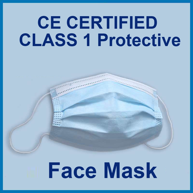 50 PCs CE Certified Class One Disposable Protective Face Mask