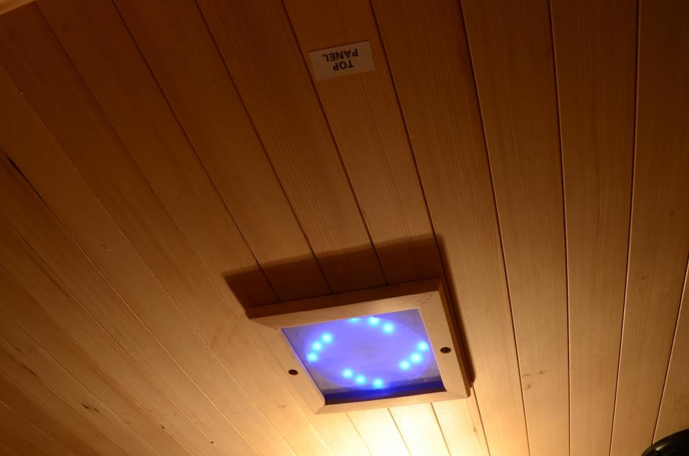 Greenland Luxury Carbon Fibre Infrared 3 Person Sauna 9 Heating Panels 2190W