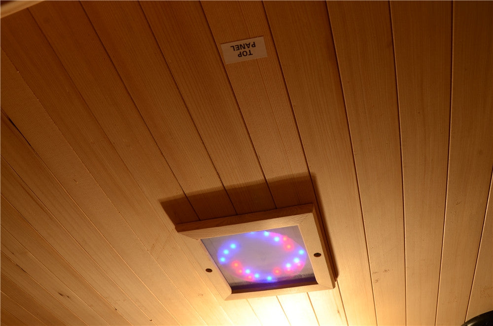 Greenland Luxury Carbon Fibre Infrared 4 Person Sauna 10 Heating Panels 2365W