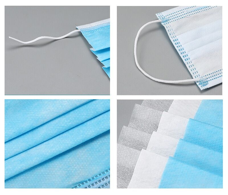 60 Pack 3-PLY Protective Disposable Face Mask (Free Shipping)