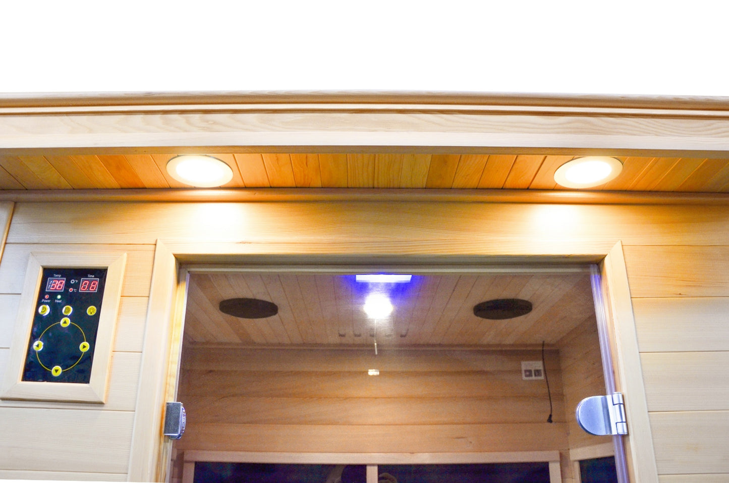 Greenland Luxury Carbon Fibre Infrared 2 Person Sauna 8 Heating Panels 1920W