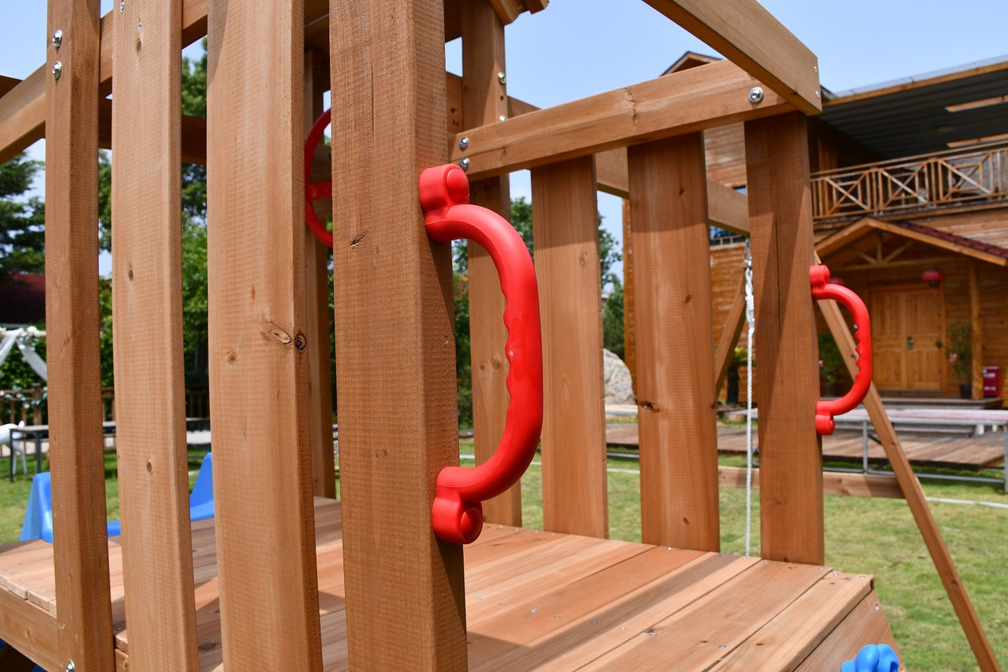 Red Handle for Backyard Swing Slide Set