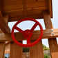 Red Wheel Steering for Backyard Swing Slide Set