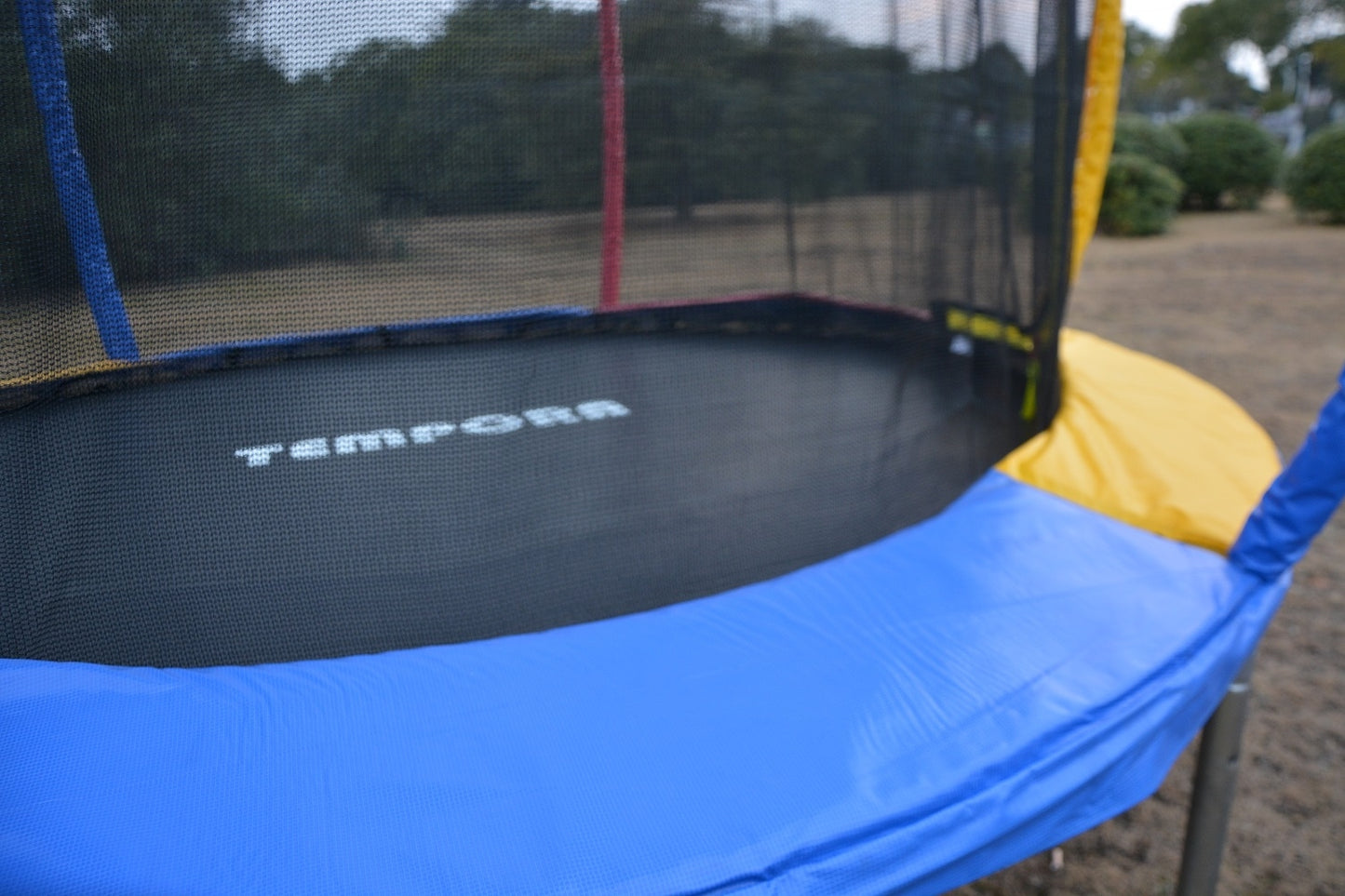 10ft Rainbow Mini Trampoline & Enclosure Ladder Basketball Hoop Set